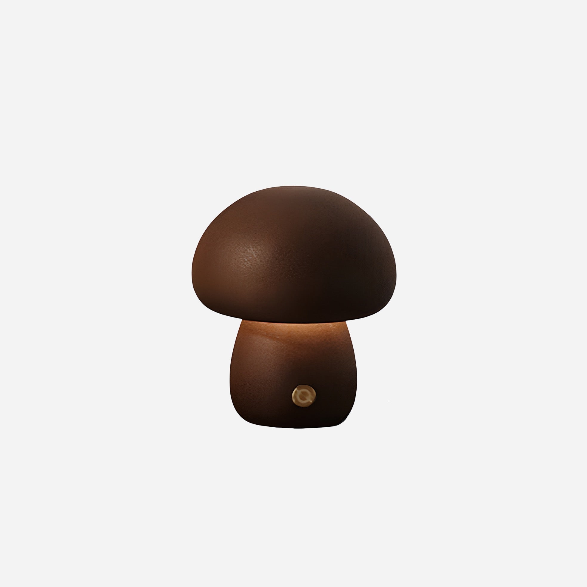 Mushroom-shaped lamp on a white background