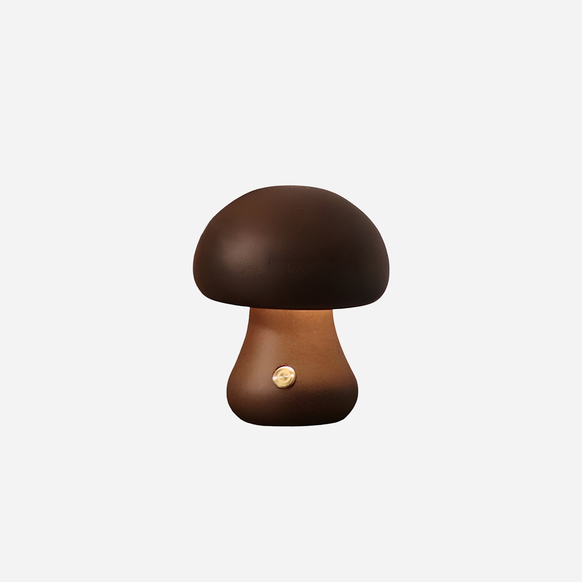 Mushroom-shaped lamp on a white background
