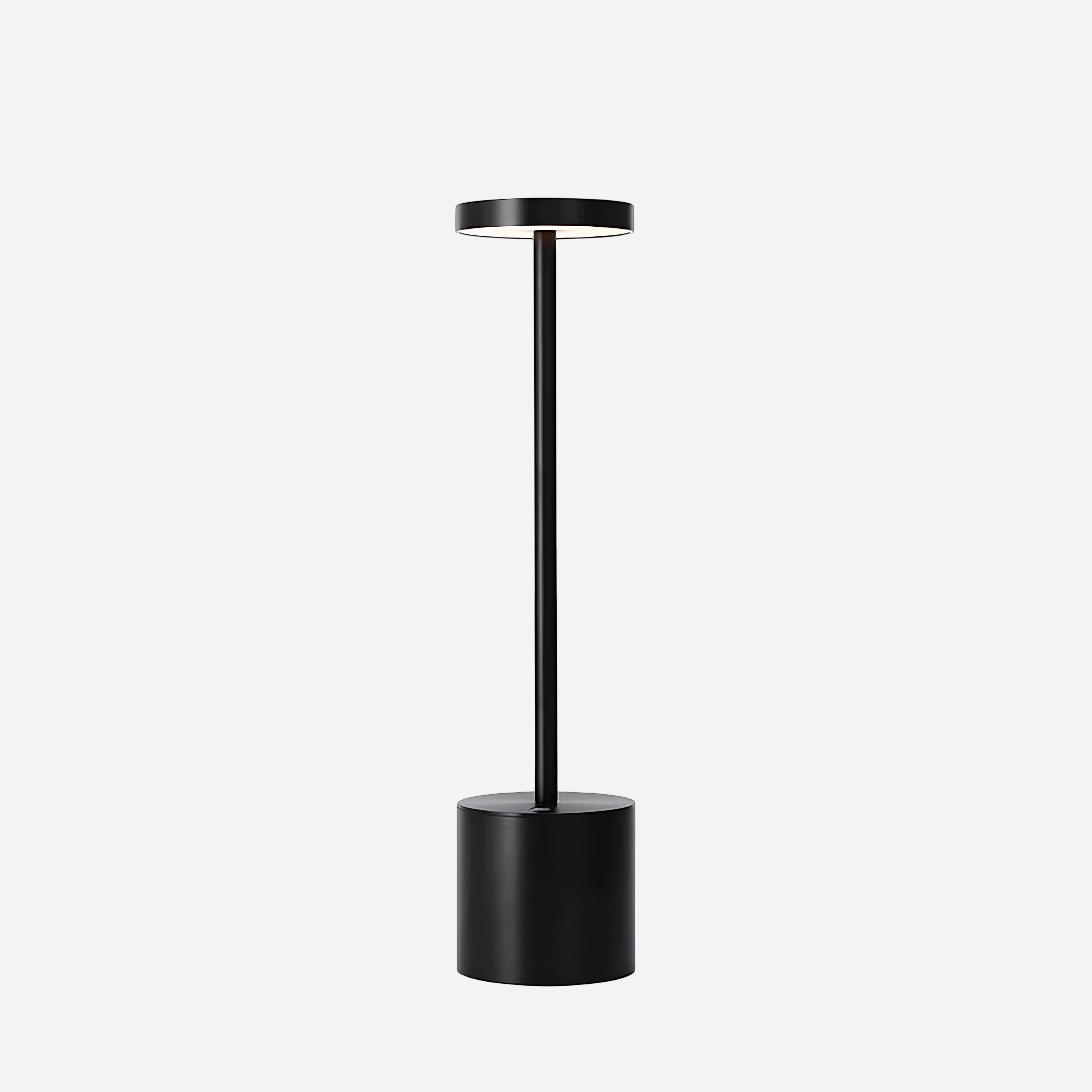 Black Table lamp on a white background