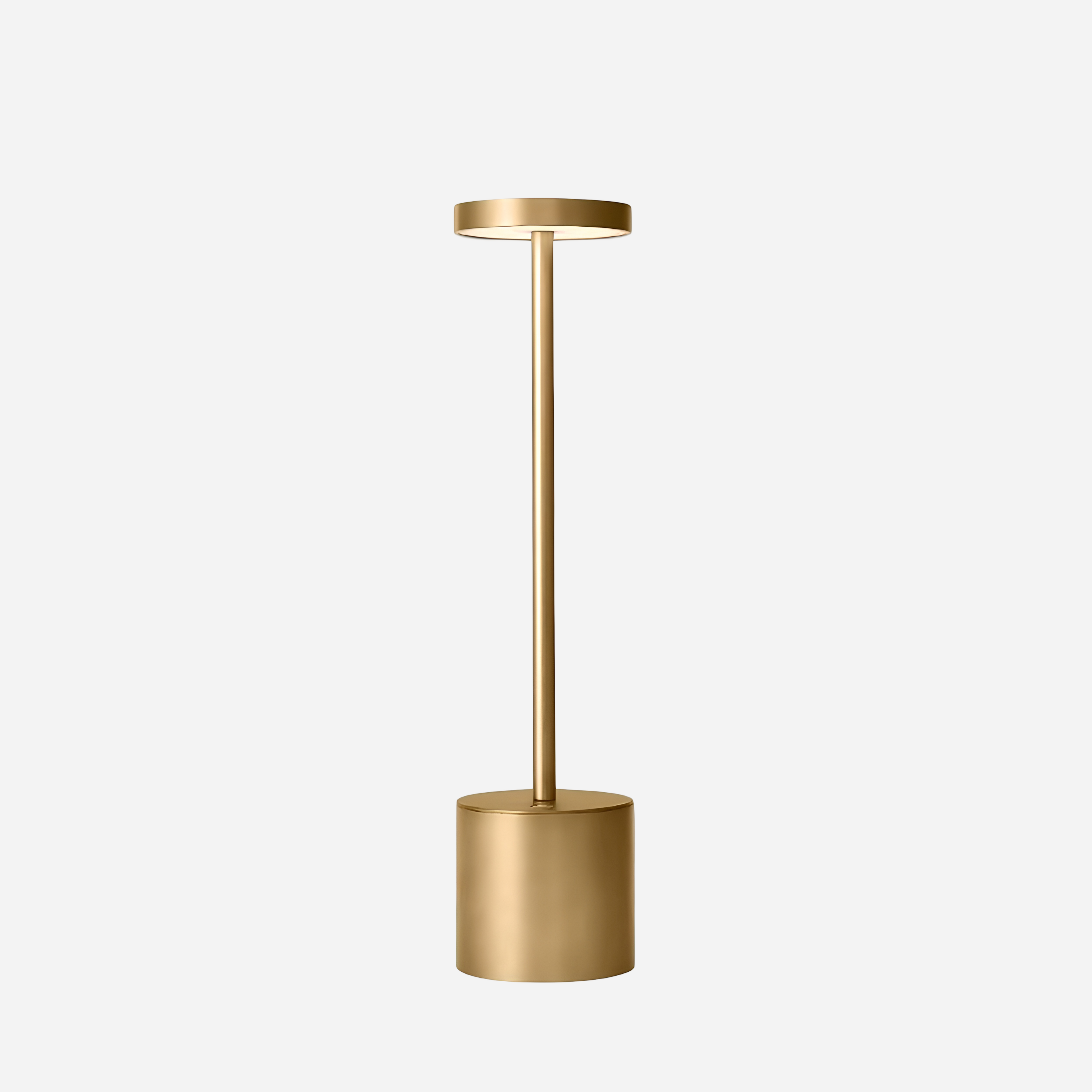 Gold Table lamp on a white background