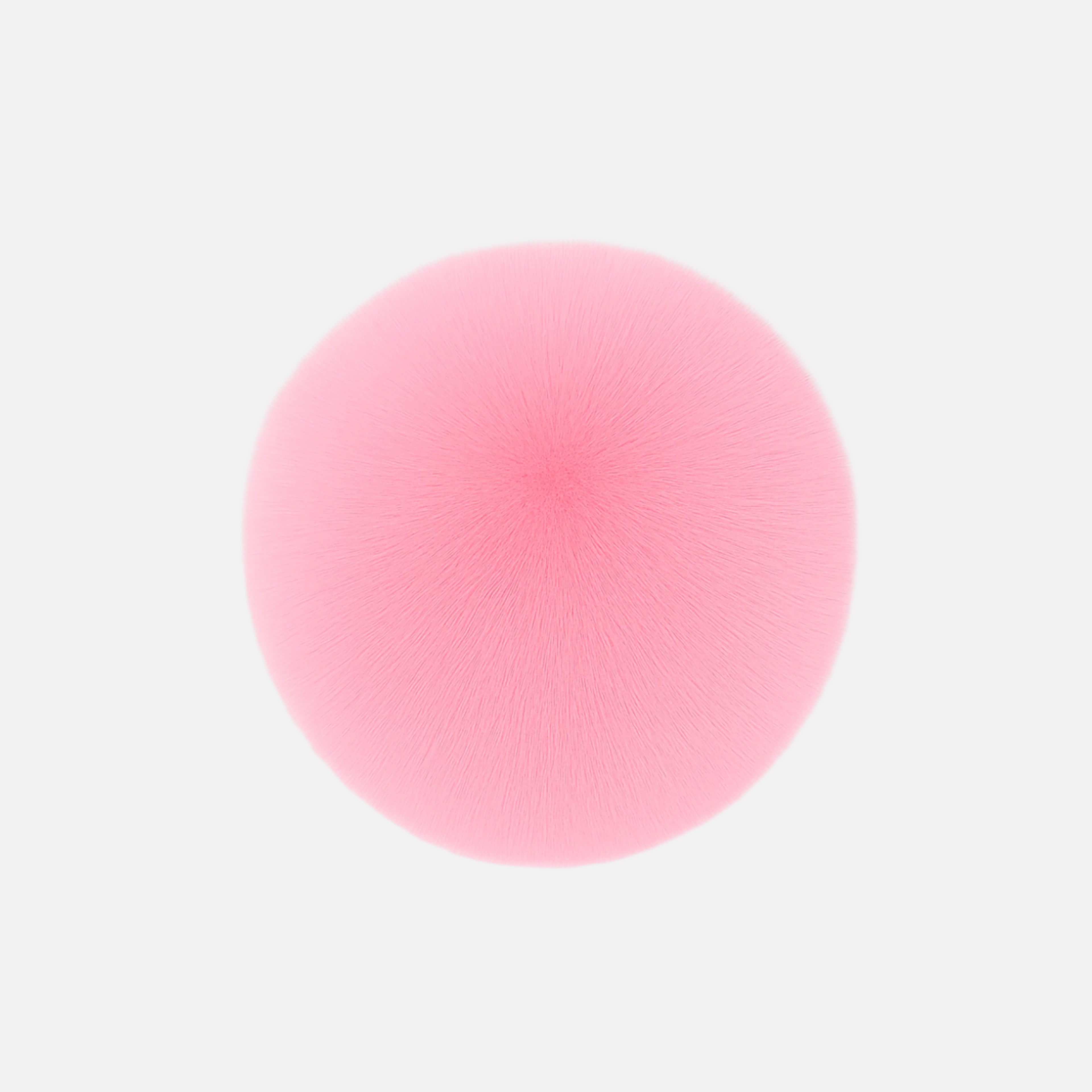 Round pink rug on a white background